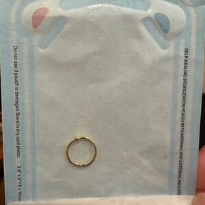 14 K Yellow gold fixed bead ring